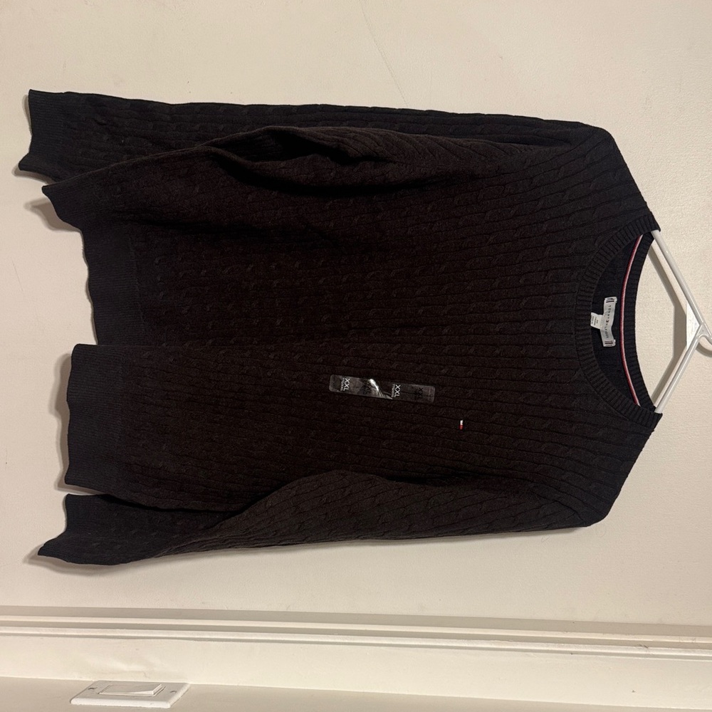 Tommy Hilfiger Black Crew Neck Sweater